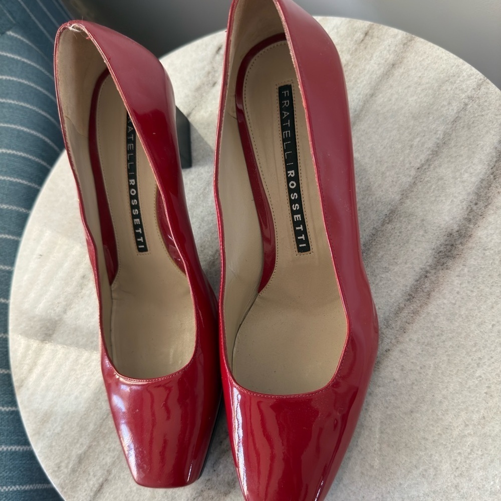 Fratelli Rossetti Block-heel Red shoes - Picture 3 of 11